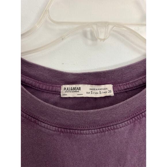 VINTAGE WASH Muscle Tee – Pull & Bear Purple Sleeveless Top – Women’s S - Picture 3 of 6